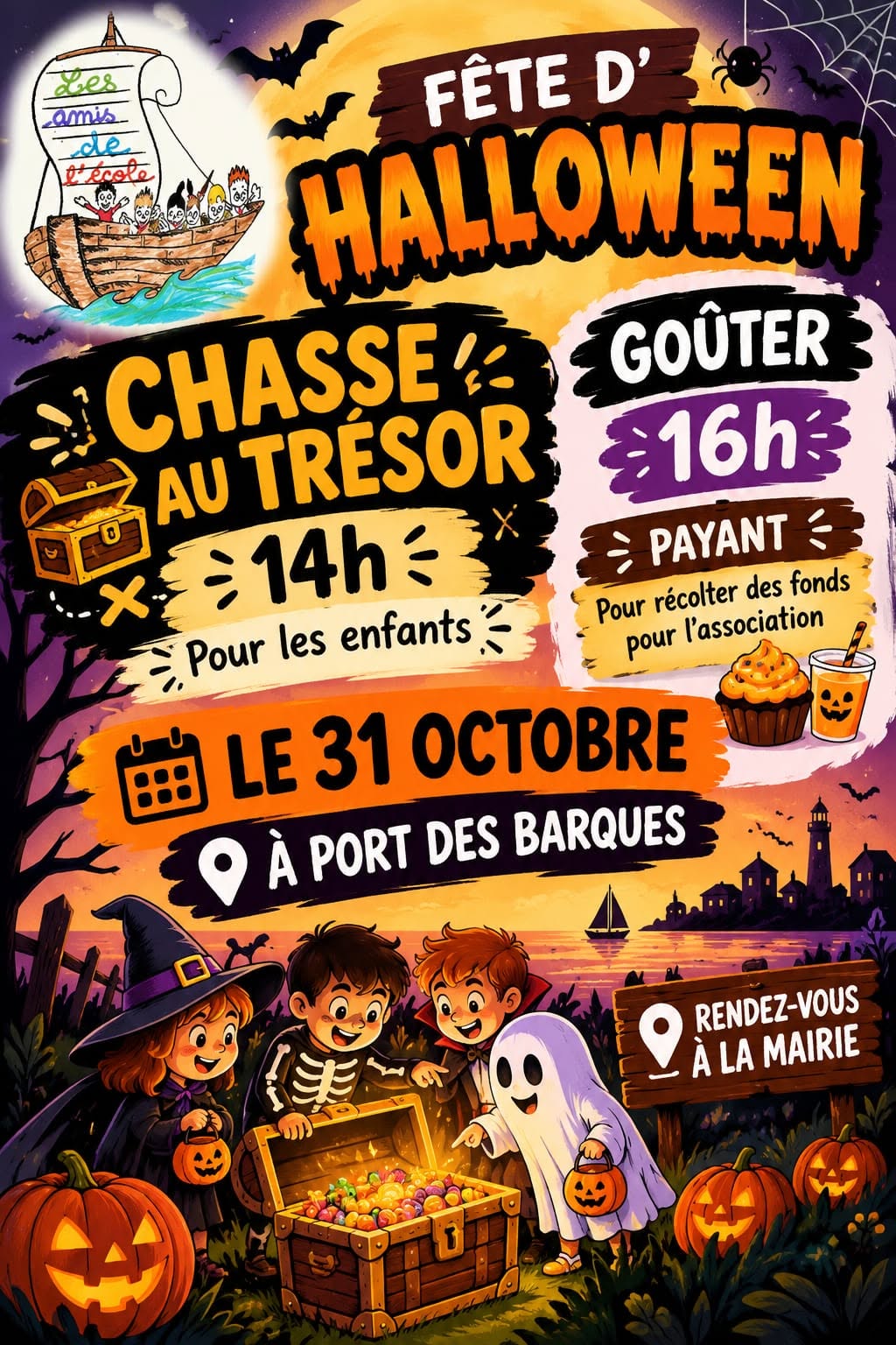 Les Amis de l'École fête Halloween